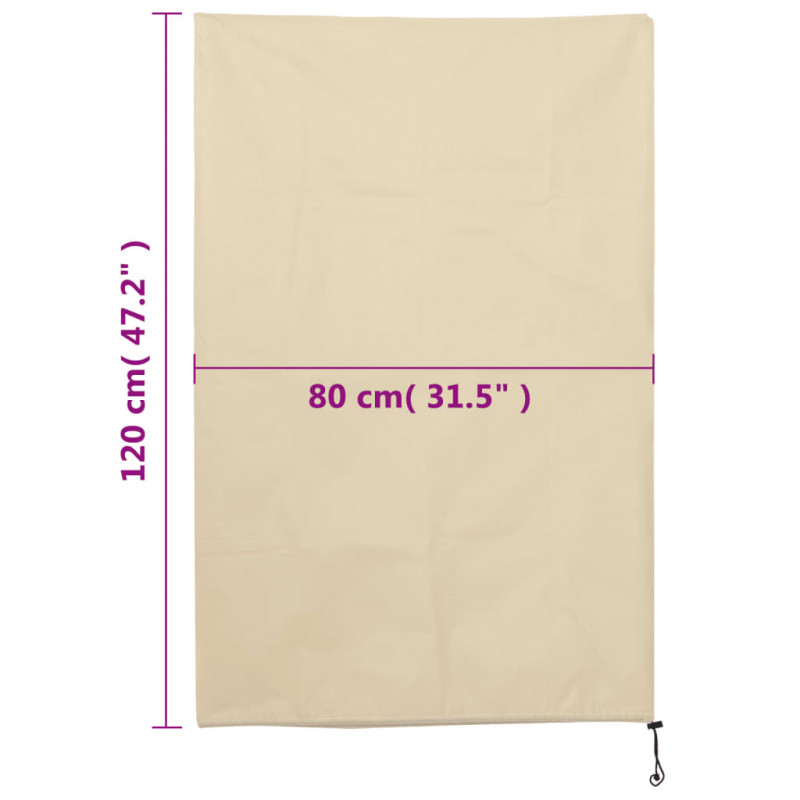 Kaptury ochronne ze ściągaczami, 4 szt., 70 g/m², 0,8x1,2 m