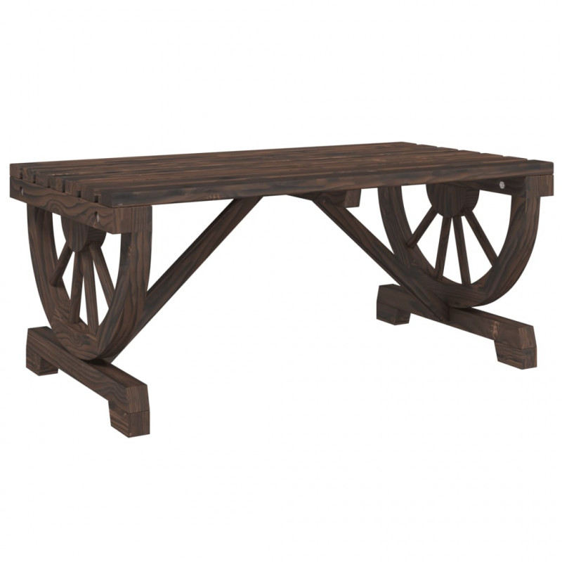 Ogrodowy stolik kawowy, 90x50x40 cm, lite drewno jodłowe