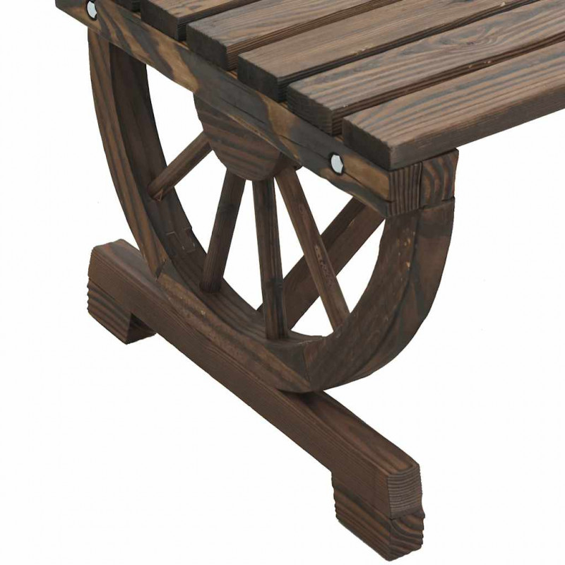 Ogrodowy stolik kawowy, 90x50x40 cm, lite drewno jodłowe