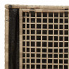 Pudełko na poduszki Beżowy 50 x 50 x 50 cm polirattan