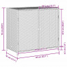 Szafka ogrodowa, czarna, 83x45x76 cm, polirattan