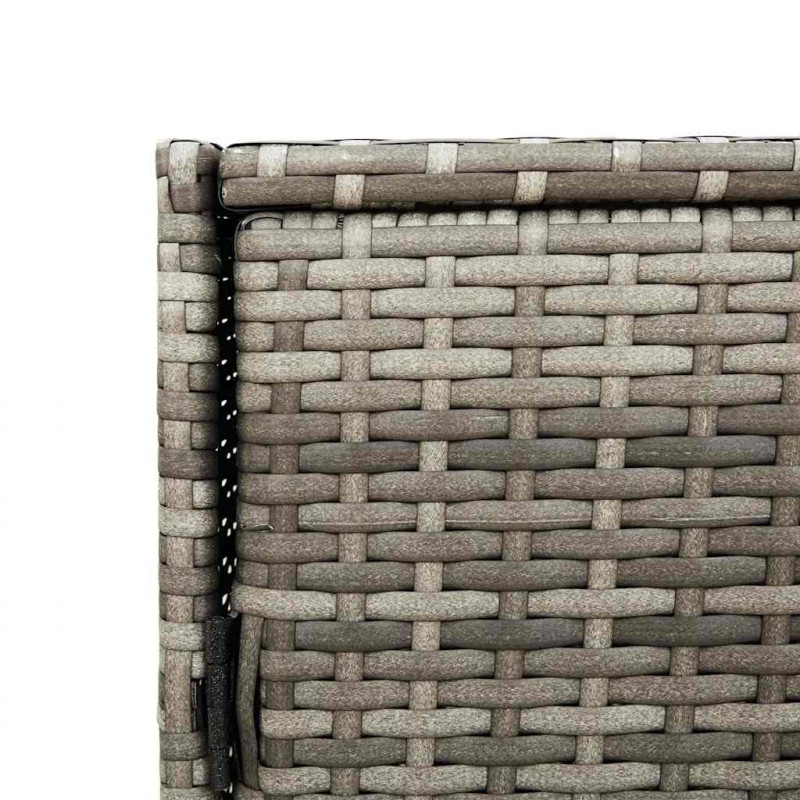 Szafka ogrodowa, szara, 83x45x76 cm, polirattan