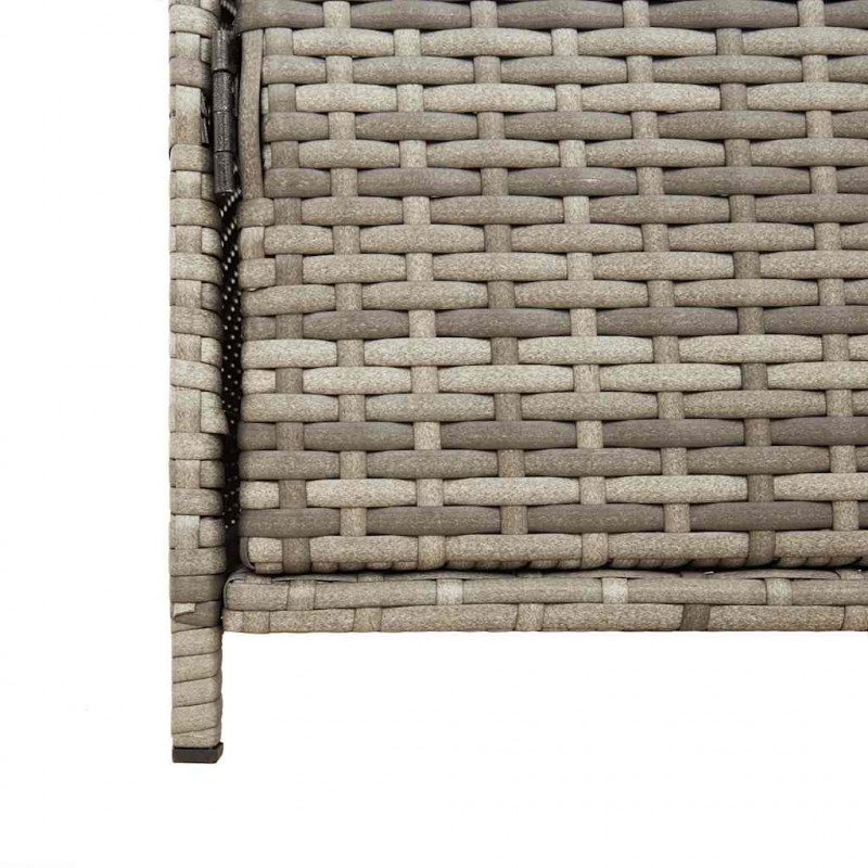 Szafka ogrodowa, szara, 83x45x76 cm, polirattan