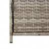 Szafka ogrodowa, szara, 83x45x76 cm, polirattan