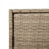 Szafka ogrodowa, beżowa, 83x45x76 cm, polirattan