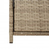 Szafka ogrodowa, beżowa, 83x45x76 cm, polirattan