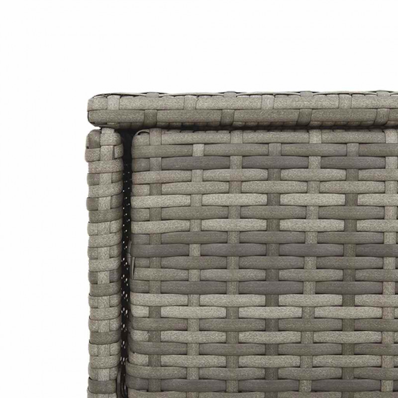 Szafka ogrodowa, szara, 55x55x111 cm,polirattan