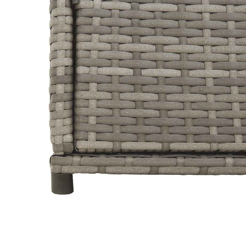 Szafka ogrodowa, szara, 55x55x111 cm,polirattan