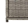 Szafka ogrodowa, szara, 55x55x111 cm,polirattan