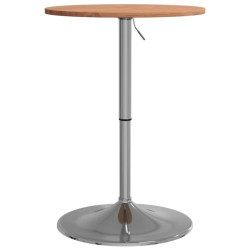 Stolik barowy, Ø50x89,5 cm, lite drewno bukowe