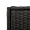 Szafka ogrodowa, czarna, 105x55x113 cm, polirattan