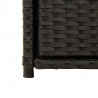 Szafka ogrodowa, czarna, 105x55x113 cm, polirattan