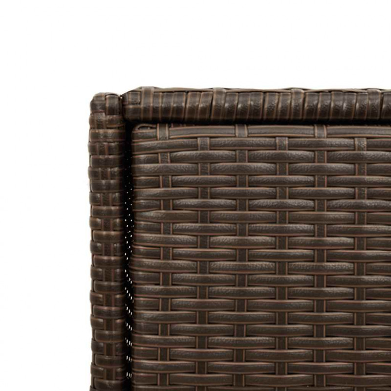 Szafka ogrodowa, brązowa, 105x55x113 cm, polirattan