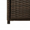 Szafka ogrodowa, brązowa, 105x55x113 cm, polirattan