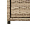 Szafka ogrodowa, beżowa, 105x55x113 cm, polirattan