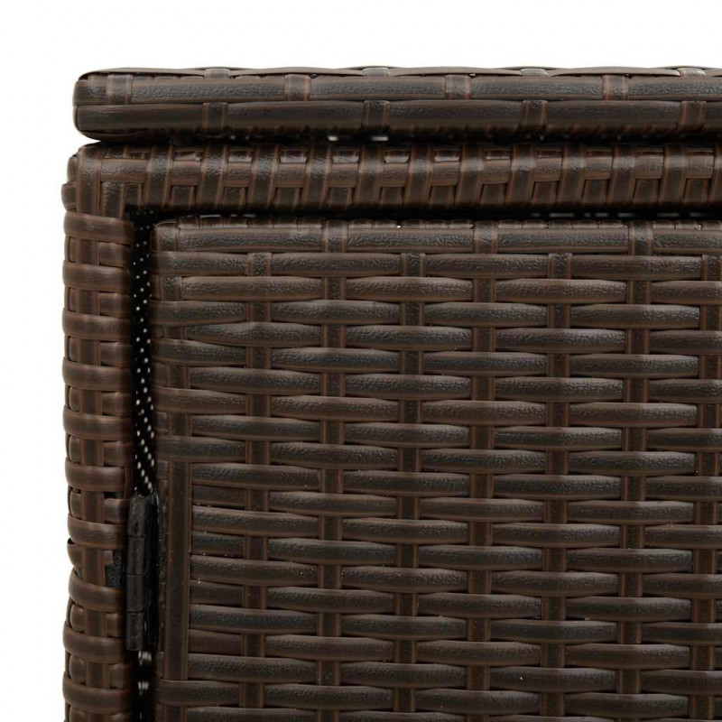 Szafka ogrodowa, brązowa, 110x55x60,5 cm, polirattan
