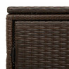 Szafka ogrodowa, brązowa, 110x55x60,5 cm, polirattan