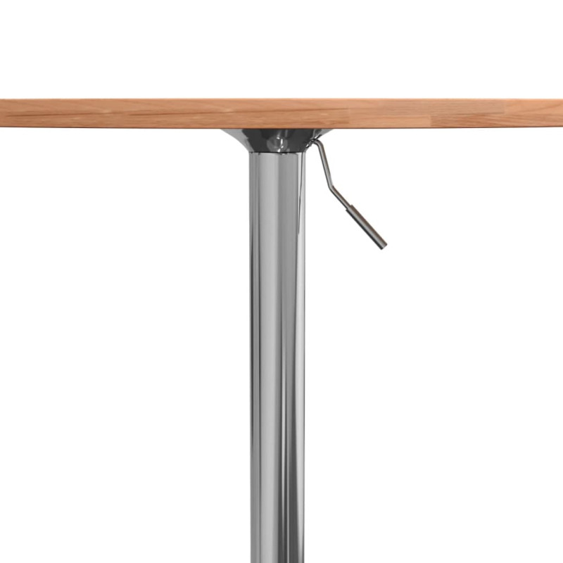Stolik barowy, Ø50x89,5 cm, lite drewno bukowe