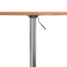Stolik barowy, Ø50x89,5 cm, lite drewno bukowe