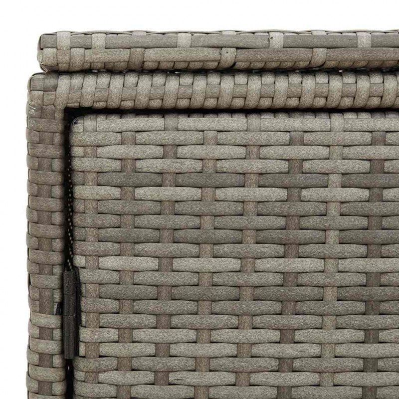 Szafka ogrodowa, szara, 110x55x60,5 cm, polirattan