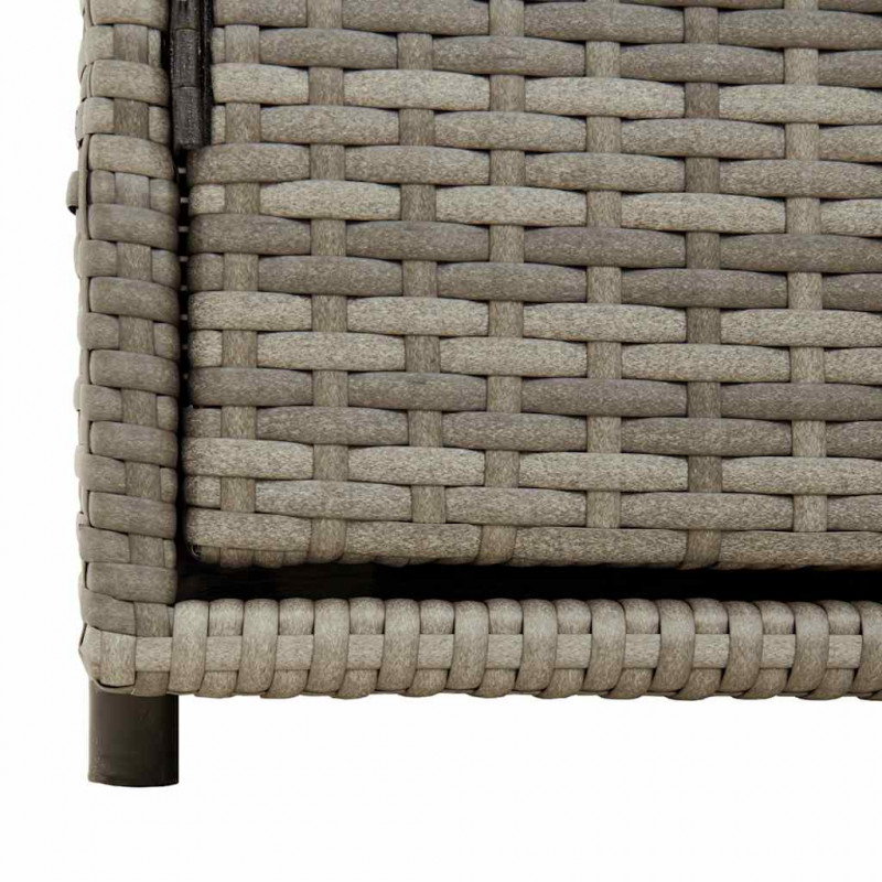 Szafka ogrodowa, szara, 110x55x60,5 cm, polirattan