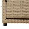 Szafka ogrodowa, beżowa, 110x55x60,5 cm, polirattan
