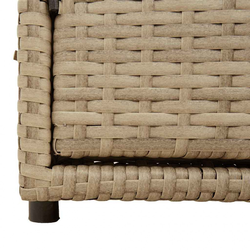 Szafka ogrodowa, beżowa, 110x55x60,5 cm, polirattan
