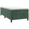 Rama łóżka bez materaca, ciemnozielone, 80x200 cm, aksamitne