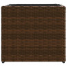 Donica ogrodowa, brązowa, 36x30x32 cm, rattan PE