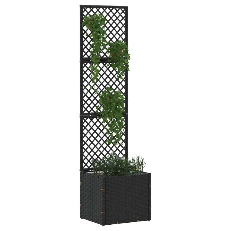 Osłona do treli ogrodowej Czarny 35 x 30 x 135 cm Metal