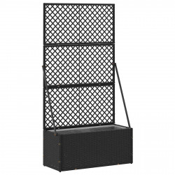 Osłona do treli ogrodowej Czarny 70 x 30 x 135 cm Metal