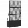 Osłona do treli ogrodowej Czarny 70 x 30 x 135 cm Metal