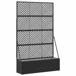 Osłona do treli ogrodowej Czarny 105 x 30 x 170 cm Metal