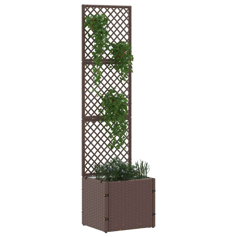Osłona do treli ogrodowej Brązowy 35 x 30 x 135 cm Metal