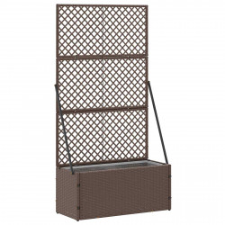 Osłona do treli ogrodowej Brązowy 70 x 30 x 135 cm Metal