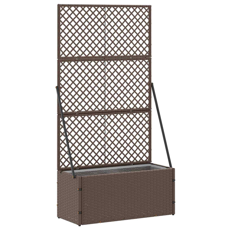 Osłona do treli ogrodowej Brązowy 70 x 30 x 135 cm Metal