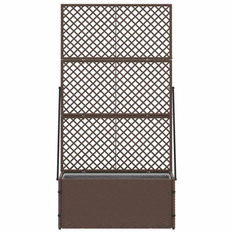 Osłona do treli ogrodowej Brązowy 70 x 30 x 135 cm Metal