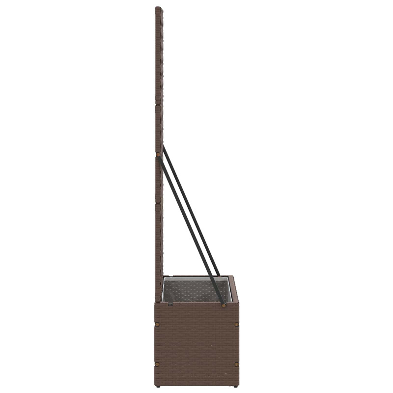 Osłona do treli ogrodowej Brązowy 70 x 30 x 135 cm Metal