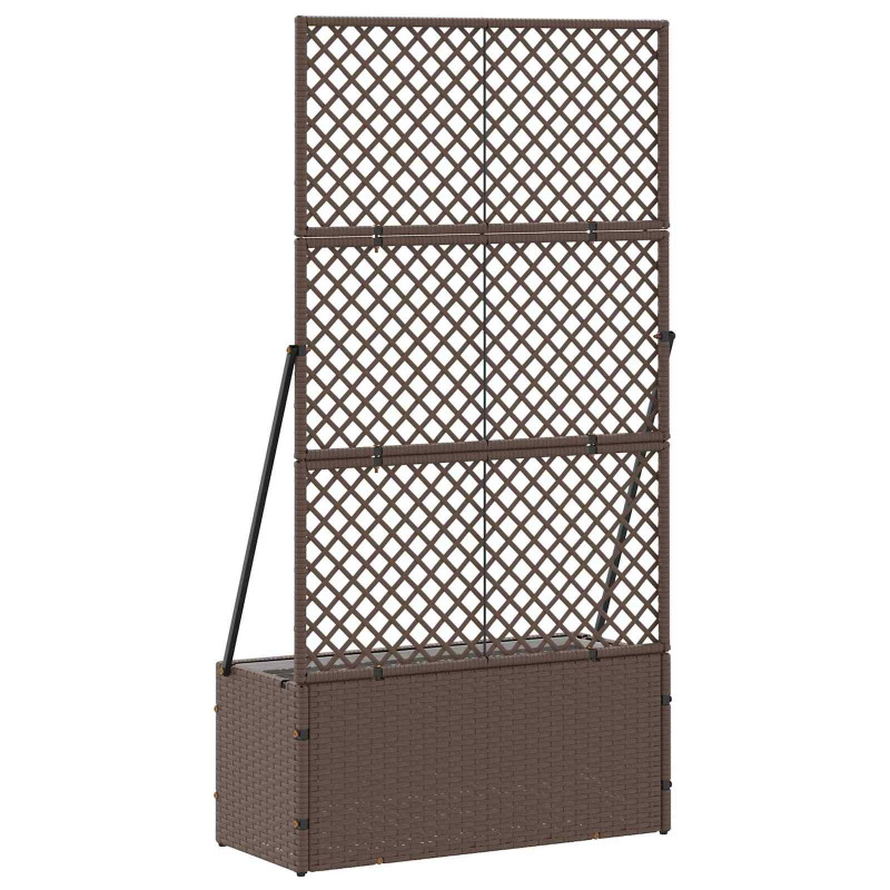 Osłona do treli ogrodowej Brązowy 70 x 30 x 135 cm Metal