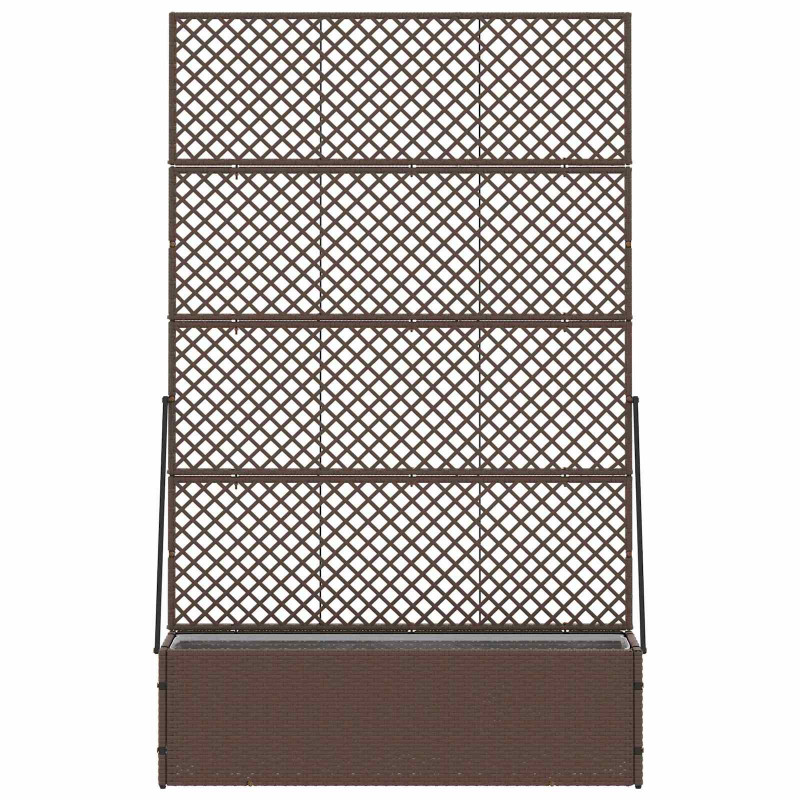 Osłona do treli ogrodowej Brązowy 105 x 30 x 170 cm Metal