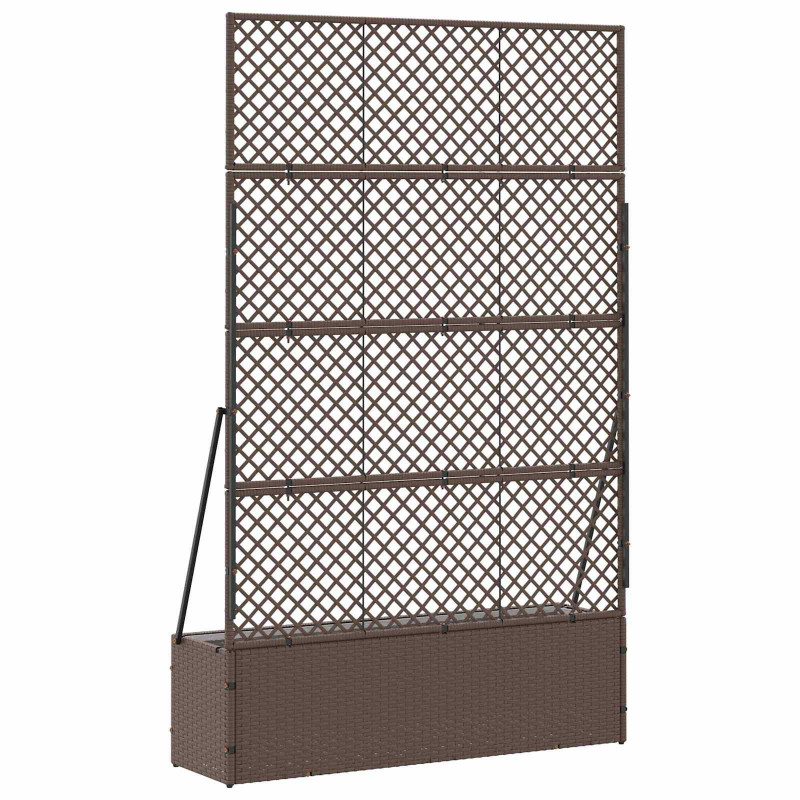 Osłona do treli ogrodowej Brązowy 105 x 30 x 170 cm Metal