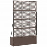 Osłona do treli ogrodowej Brązowy 105 x 30 x 170 cm Metal