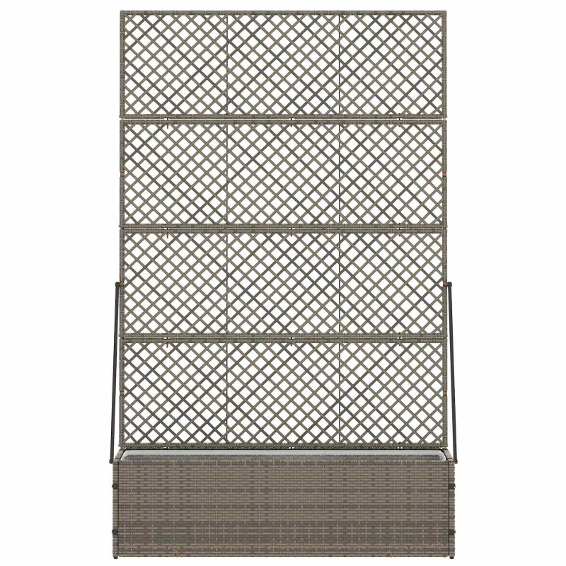 Osłona do treli ogrodowej Szary 105 x 30 x 170 cm Metal