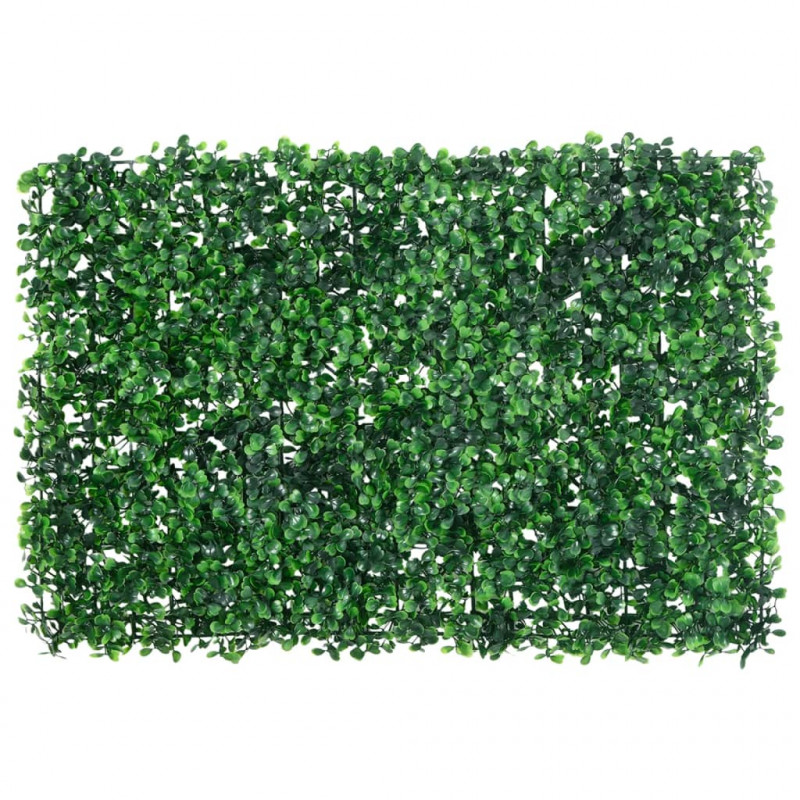   Maty ogrodzeniowe, sztuczny żywopłot, 24 szt, zielone, 40x60cm