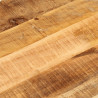 Blat stołu, 120x60x3,8 cm, owalny, lite surowe drewno mango