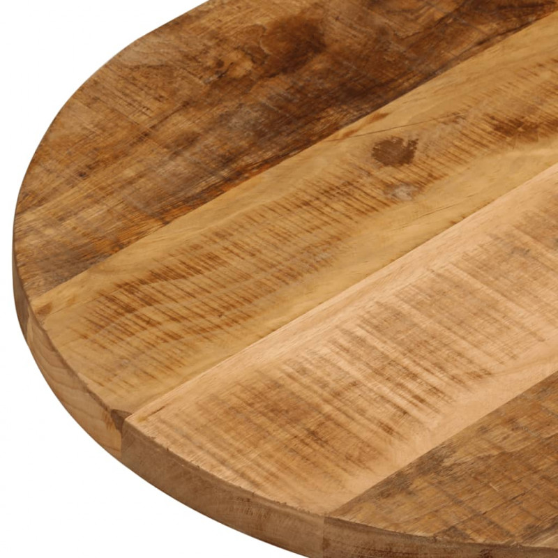 Blat stołu, 140x60x3,8 cm, owalny, lite surowe drewno mango