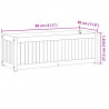 Donica ogrodowa, 80x30x27,5 cm, lite drewno akacjowe i stal