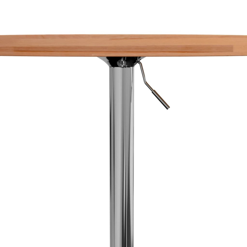Stolik barowy, Ø50x90,5 cm, lite drewno bukowe