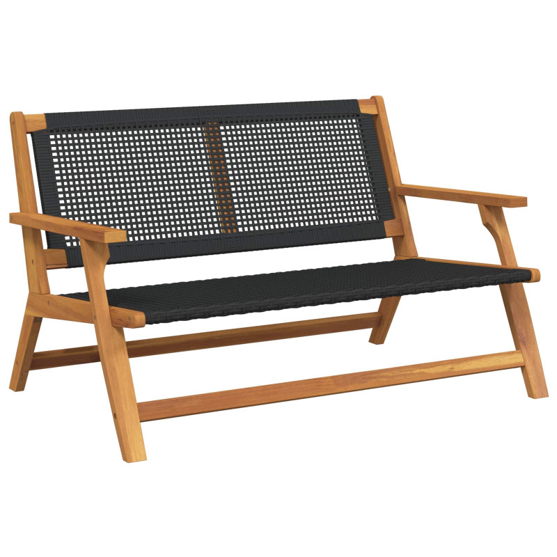 Meble ogrodowe Czarny 122 x 78 x 73 cm Lite Drewno Akacji