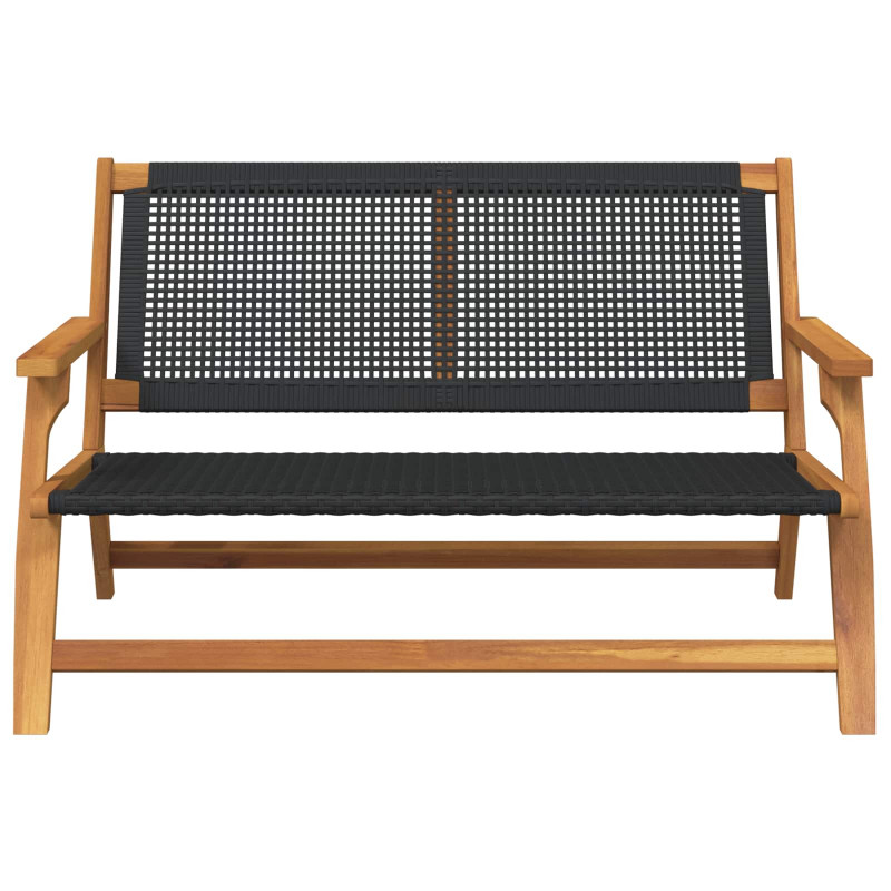 Meble ogrodowe Czarny 122 x 78 x 73 cm Lite Drewno Akacji
